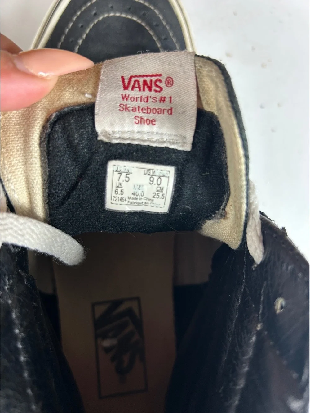 Vans Sk8-Hi black high top sneakers